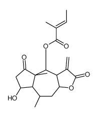 2-Methyl-2-butenoic acid dodecahydro-7-hydroxy-4a,8-dimethyl-3-methylene-2,5-dioxoazuleno[6,5-b]furan-4-yl ester picture