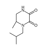 2,3-Piperazinedione,6-methyl-1-(2-methylpropyl)-,(6S)-(9CI)结构式