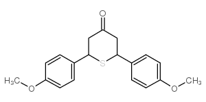 2,6-双-(4-甲氧基苯基)-四氢硫代吡喃-4-星空app结构式