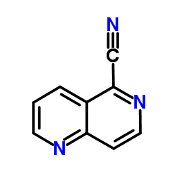 1,6-Naphthyridine-5-carbonitrile Structure