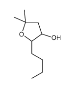 2-butyl-5,5-dimethyloxolan-3-ol结构式