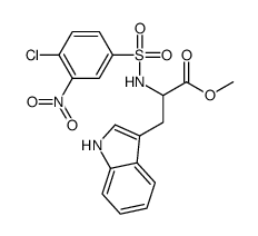 METHYL 2-([(4-CHLORO-3-NITROPHENYL)SULFONYL]AMINO)-3-(1H-INDOL-3-YL)PROPANOATE Structure