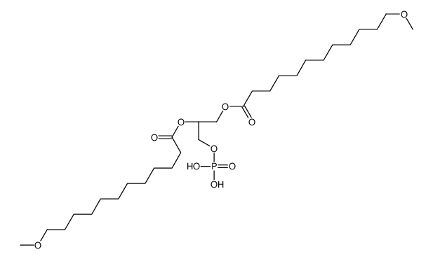 [(2S)-1-(12-methoxydodecanoyloxy)-3-phosphonooxypropan-2-yl] 12-methoxydodecanoate structure