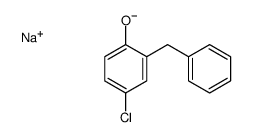 sodium 2-benzyl-4-chlorophenolate结构式