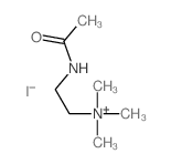 Ethanaminium,2-(acetylamino)-N,N,N-trimethyl-, iodide (1:1) Structure