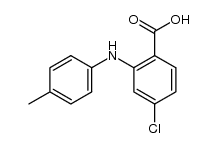 2-[(4-methylphenyl)amino]-5-chlorobenzoic acid结构式