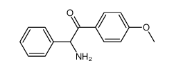 Ethanone,2-amino-1-(4-methoxyphenyl)-2-phenyl-结构式