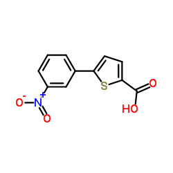 5-(3-Nitrophenyl)-2-thiophenecarboxylic acid Structure