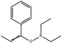 Diethyl[(1-phenyl-1-propenyl)oxy]borane结构式