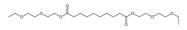 bis[2-(2-ethoxyethoxy)ethyl] decanedioate Structure