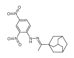 1-[1-[2-(2,4-Dinitrophenyl)hydrazono]ethyl]adamantane Structure