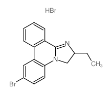 7-bromo-2-ethyl-2,3-dihydroimidazo[1,2-f]phenanthridine,hydrobromide Structure