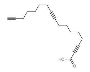 heptadeca-2,9,16-triynoic acid结构式