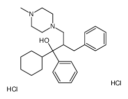 2-benzyl-1-cyclohexyl-3-(4-methylpiperazin-1-yl)-1-phenylpropan-1-ol,dihydrochloride结构式