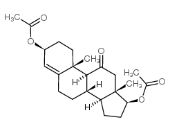 4-ANDROSTEN-3-β, 17-β-DIOL-11-ONE DIACETATE结构式