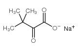 3.3-dimethyl-2-one-butanoicacid Na Salt Structure