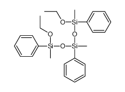 bis[(ethoxy-methyl-phenylsilyl)oxy]-methyl-phenylsilane Structure