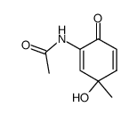 N-(3-hydroxy-3-methyl-6-oxocyclohexa-1,4-dienyl)acetamide Structure