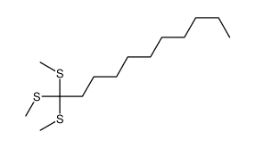 1,1,1-tris(methylsulfanyl)undecane结构式