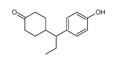 4-[1-(4-hydroxyphenyl)propyl]cyclohexan-1-one结构式