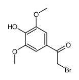 2-bromo-1-(4-hydroxy-3,5-dimethoxyphenyl)ethanone structure