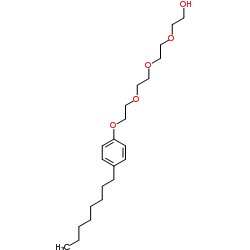 TETRAETHYLENE GLYCOL MONO(P-N-OCTYLPHENYL)ETHER结构式