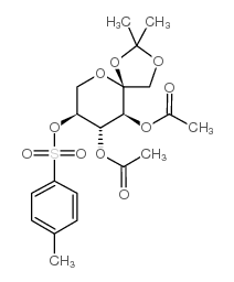 3,4-双邻乙酰基-1,2-邻异亚丙基-5-邻磺酰基-alpha-l-吡喃结构式