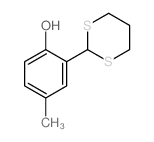 2-(1,3-dithian-2-yl)-4-methyl-phenol Structure