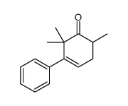 2,2,6-trimethyl-3-phenylcyclohex-3-en-1-one结构式