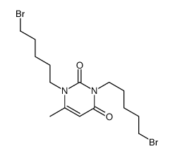 1,3-bis(5-bromopentyl)-6-methylpyrimidine-2,4-dione结构式