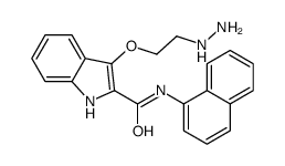 3-(2-hydrazinylethoxy)-N-naphthalen-1-yl-1H-indole-2-carboxamide Structure