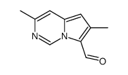 Pyrrolo[1,2-c]pyrimidine-7-carboxaldehyde, 3,6-dimethyl- (9CI) structure