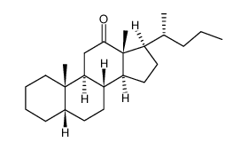 (20R)-5β-cholan-12-one结构式