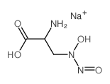 Propionic acid, 2-amino-3-(hydroxynitrosamino)-, monosodium salt picture