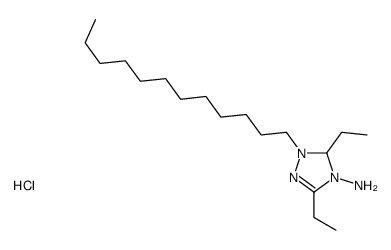 1-dodecyl-3,5-diethyl-1,5-dihydro-1,2,4-triazol-1-ium-4-amine,chloride Structure