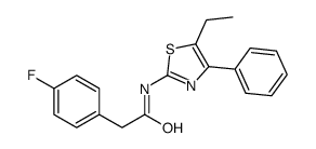 Benzeneacetamide, N-(5-ethyl-4-phenyl-2-thiazolyl)-4-fluoro- (9CI) picture