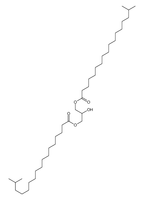 [2-hydroxy-3-(16-methylheptadecanoyloxy)propyl] 16-methylheptadecanoate结构式