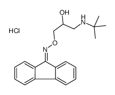 1-(tert-butylamino)-3-(fluoren-9-ylideneamino)oxypropan-2-ol,hydrochloride结构式