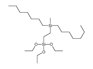 diheptyl-methyl-(2-triethoxysilylethyl)silane Structure