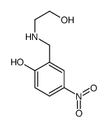 2-[(2-hydroxyethylamino)methyl]-4-nitrophenol结构式