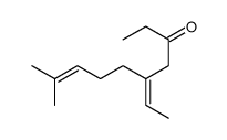 5-ethylidene-9-methyldec-8-en-3-one结构式