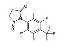 1-[2,3,5,6-tetrafluoro-4-(trifluoromethyl)phenyl]pyrrolidine-2,5-dione Structure