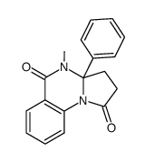 4-methyl-3a-phenyl-2,3,3a,4-tetrahydro-pyrrolo[1,2-a]quinazoline-1,5-dione Structure