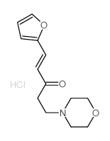 Ketone, 2-(2-furyl)vinyl 2-morpholinoethyl, hydrochloride structure