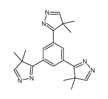 3-[3,5-bis(4,4-dimethylpyrazol-3-yl)phenyl]-4,4-dimethylpyrazole Structure