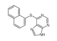 6-naphthalen-1-ylsulfanyl-7H-purine结构式