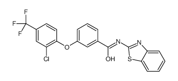 N-(1,3-benzothiazol-2-yl)-3-[2-chloro-4-(trifluoromethyl)phenoxy]benzamide Structure