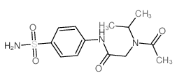 Acetamide,N-[2-[[4-(aminosulfonyl)phenyl]amino]-2-oxoethyl]-N-(1-methylethyl)- Structure