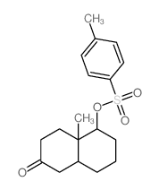 4a-methyl-5-(4-methylphenyl)sulfonyloxy-decalin-2-one structure