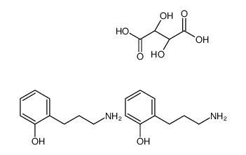 (S)-bis[[[2-(hydroxyphenyl)-1-methyl]ethyl]ammonium] [R-(R*,R*)]-tartrate structure